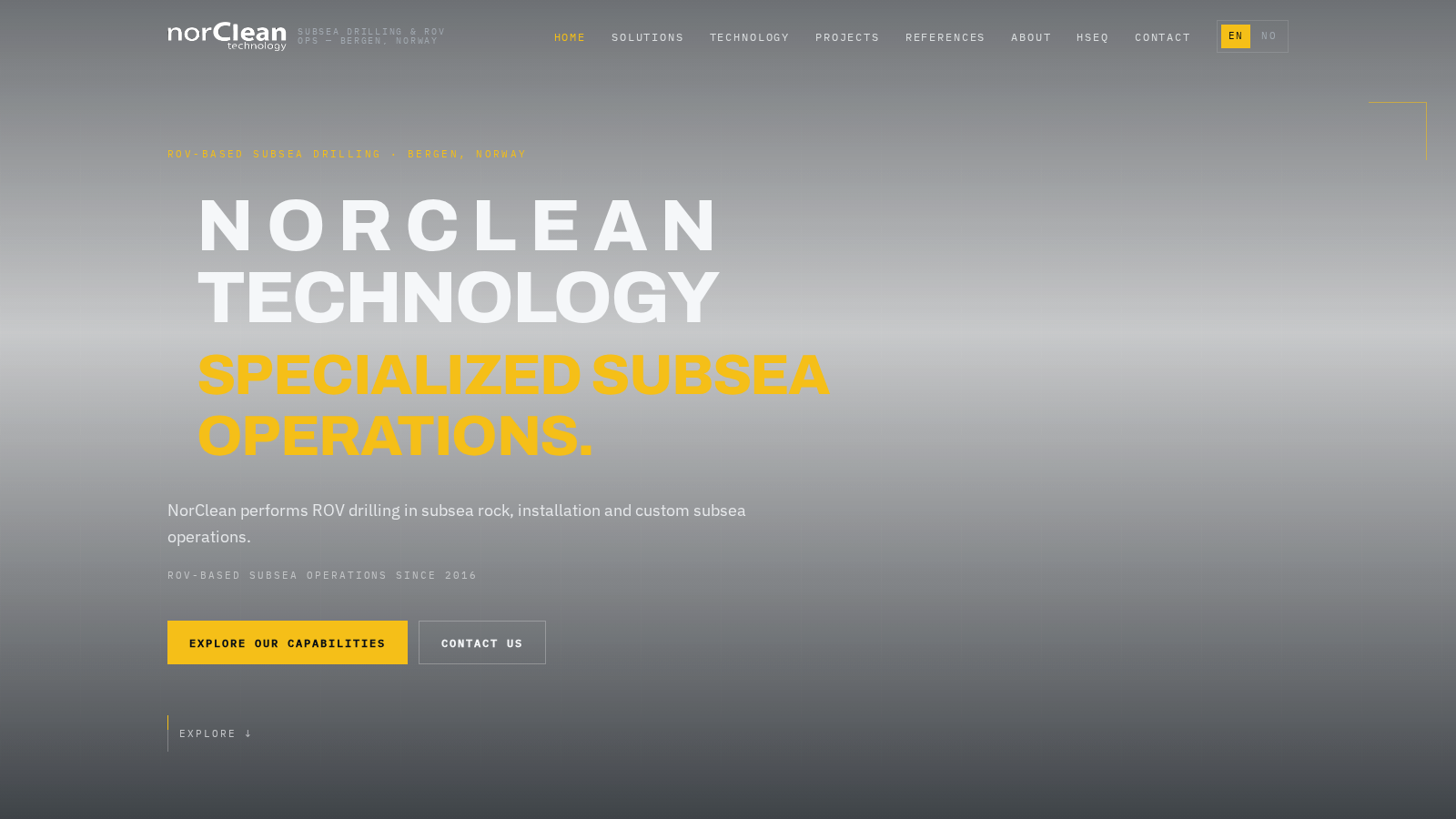 Norclean Technology – specialized subsea operations. Visit website.